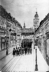 Les otages de la municipalité lilloise emmenés à la Citadelle, 10 octobre 1914